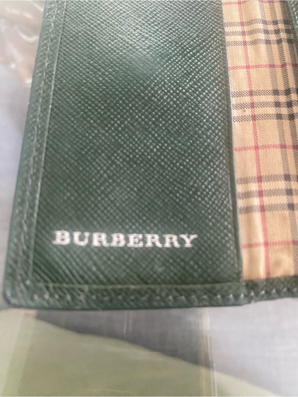 Burberry Dark Green Leather Key & Card Holder - Picture 11 of 11